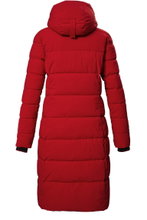 Killtec Winter Coat KOW 56 QLTD with Hood (breathable, windproof, water-repellent) red Ladies